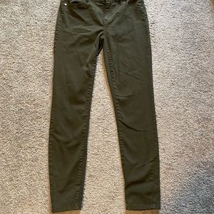 Buffalo David Bitton Mid Rise Olive green Stretch Skinny jeans